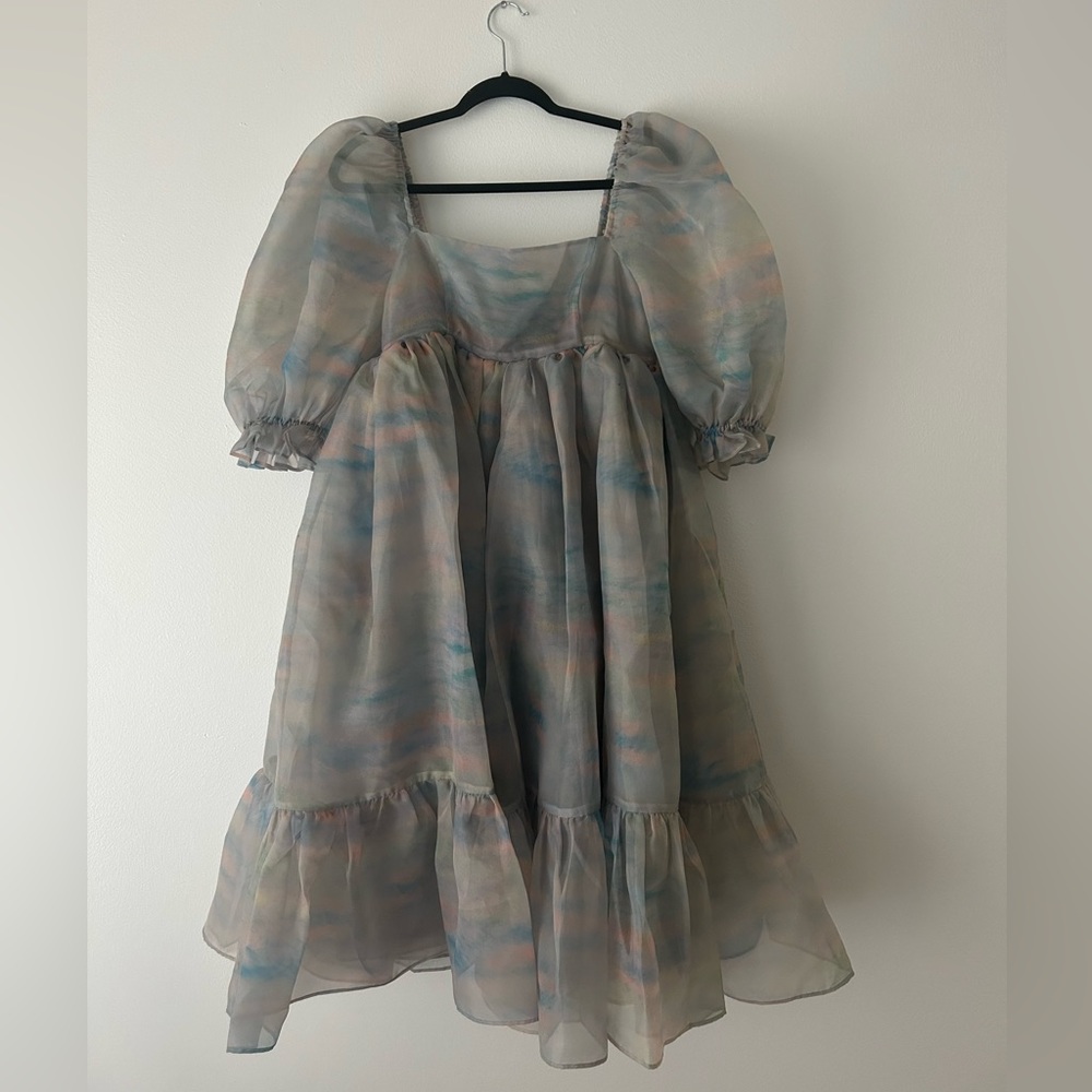 (SOLD) Selkie Renoir Sky Puff Dress